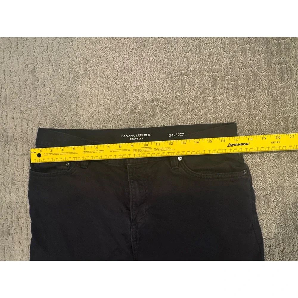 Banana Republic Pants Mens 34x32 2 Pair Traveler  Stretch Chino Casual (N1)